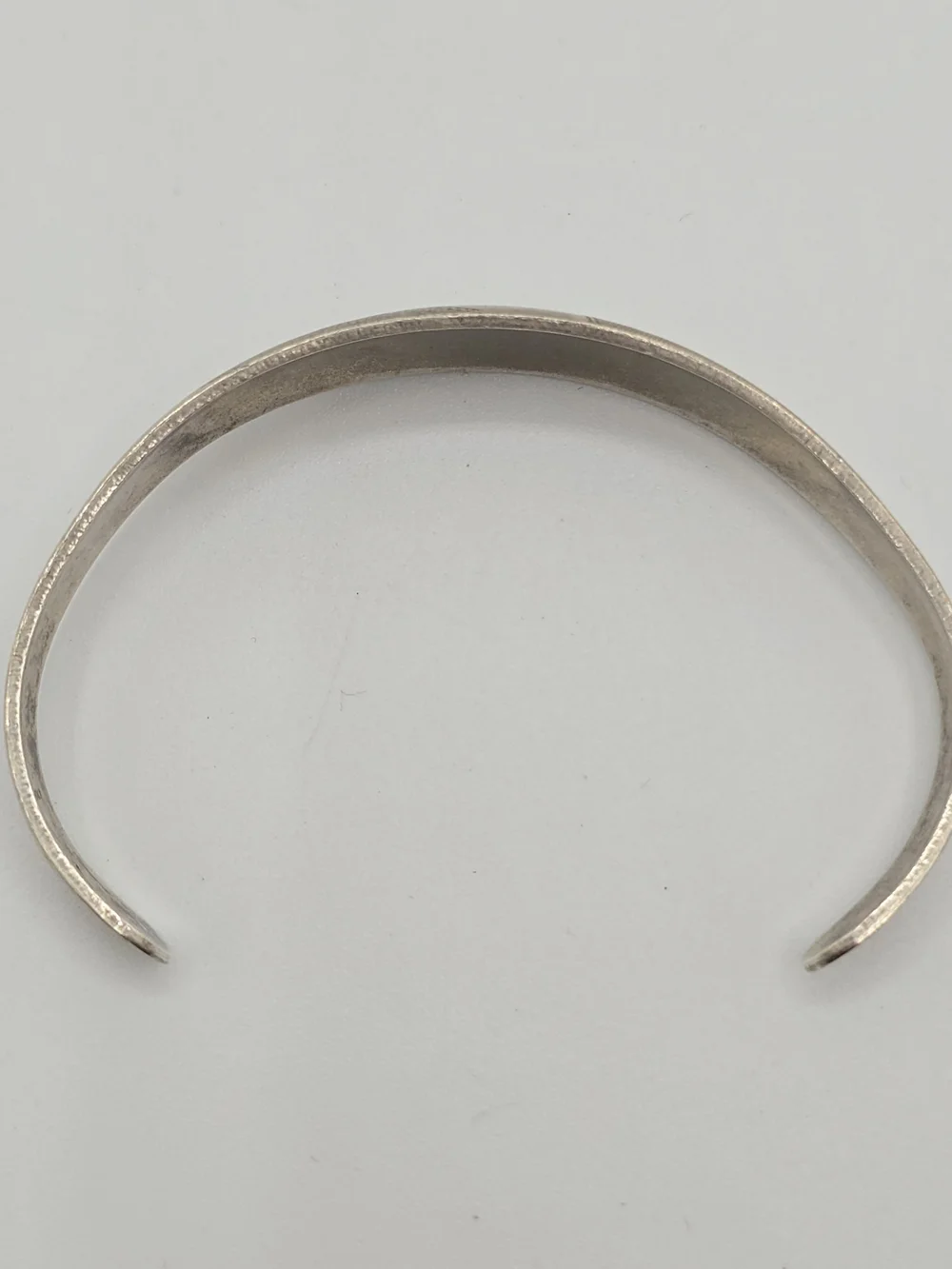 VTG 925 Sterling Cuff Bracelet Silver Italy Engraved Leaf 17.8g, 7